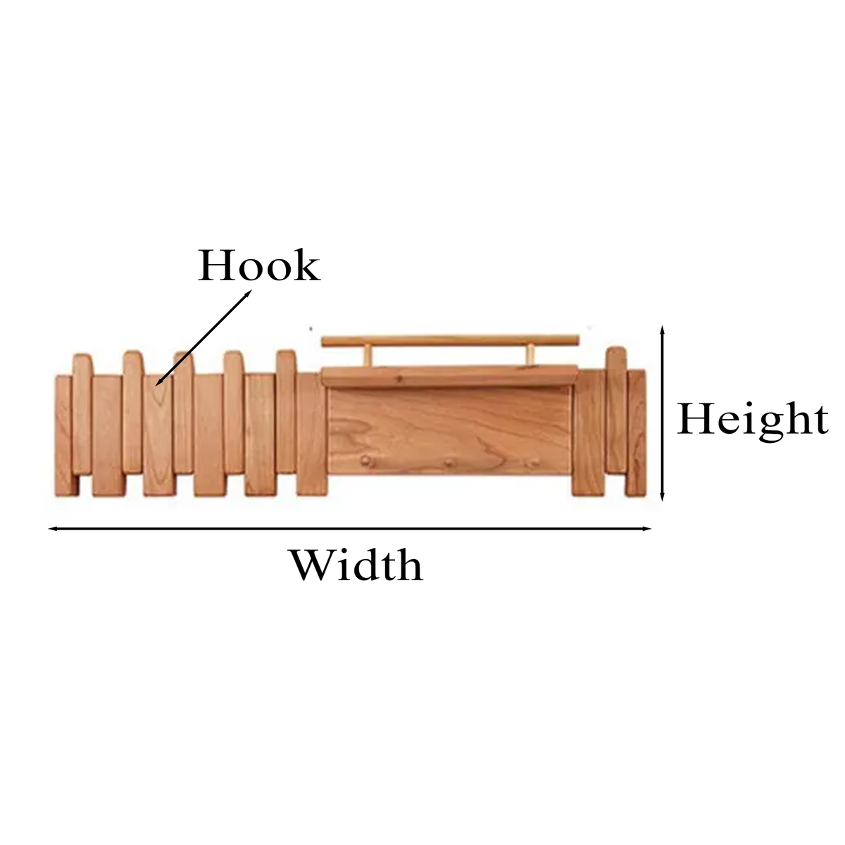 Walnut Coat Hooks For Wall Mount