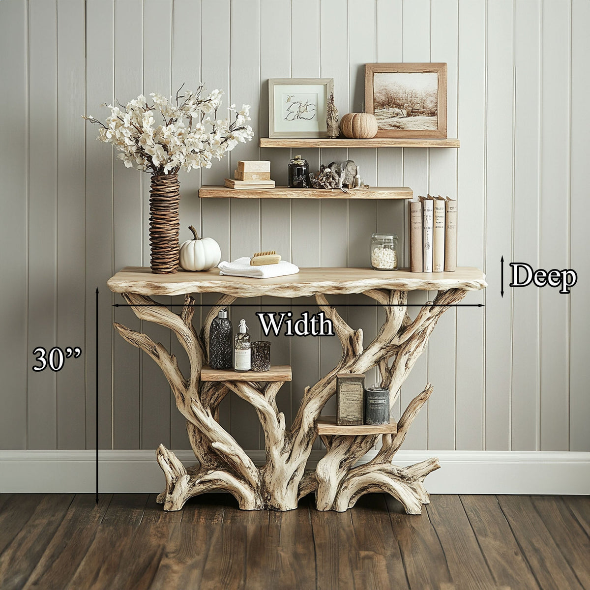 Reclaimed Wood Console Table Hallway Table