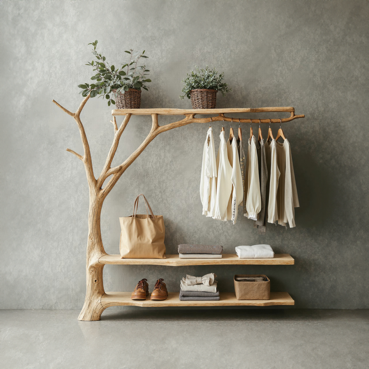 Standing Branch Wall Hanger Hanging Clothes Rack Coat Hanger