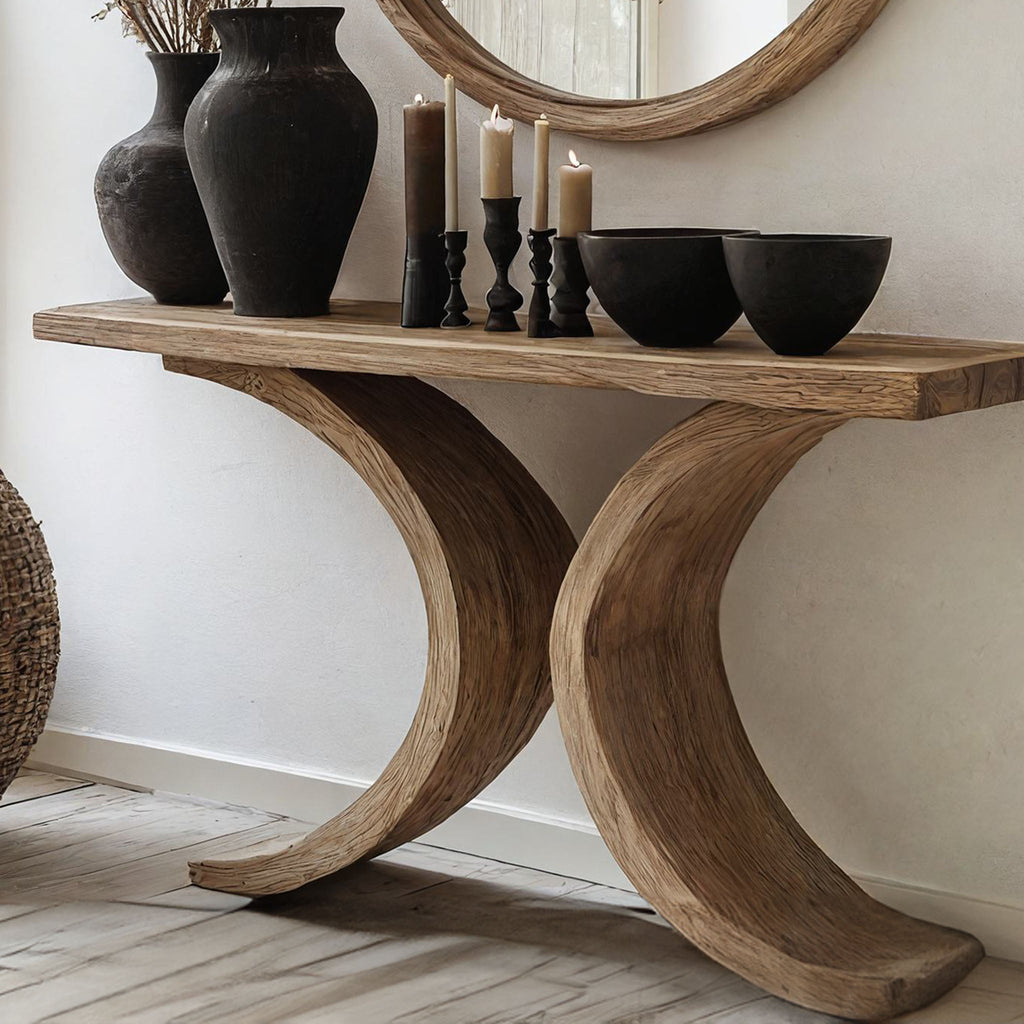 Living Edge Console Table Modern