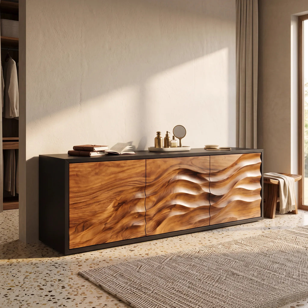 Organic Contour Sideboard Narrow Modern Entryway Hallway