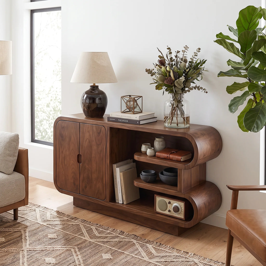 Organic Modern Storage Credenza Living Room