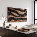 Handcrafted Layered River 3D Wall Art Urban Loft
