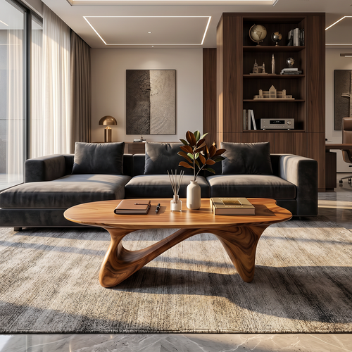 Farmhouse Low Table For Warm Living Room