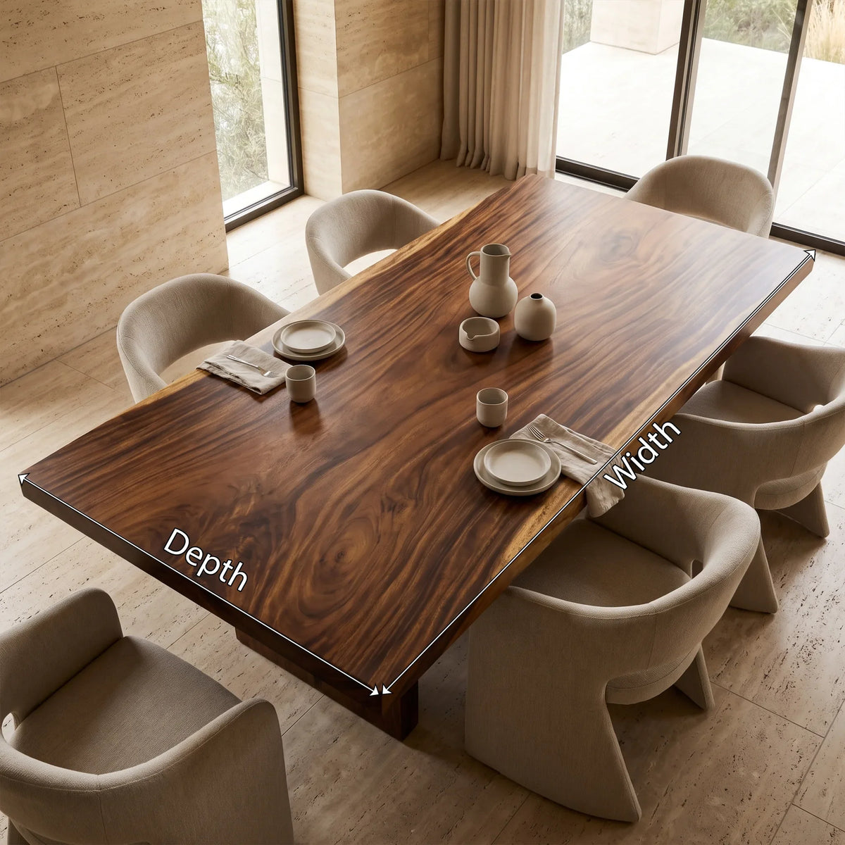 Mid Century Rectangular Dining Table Top Dining Room