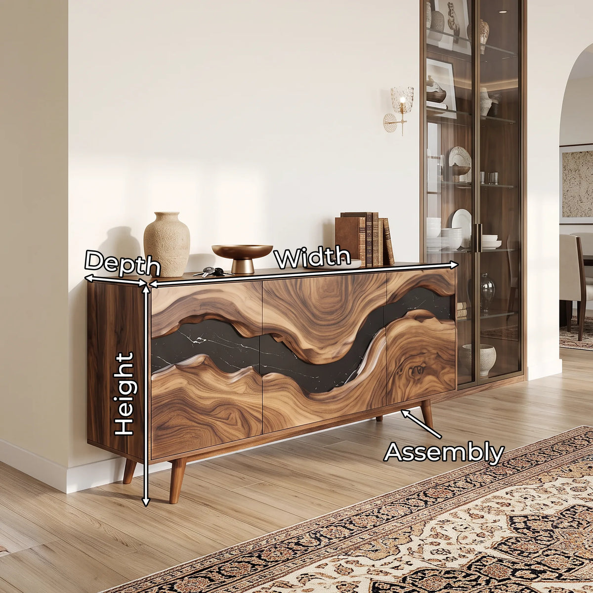 Handcrafted Sideboard Buffet Cabinet Dining Room