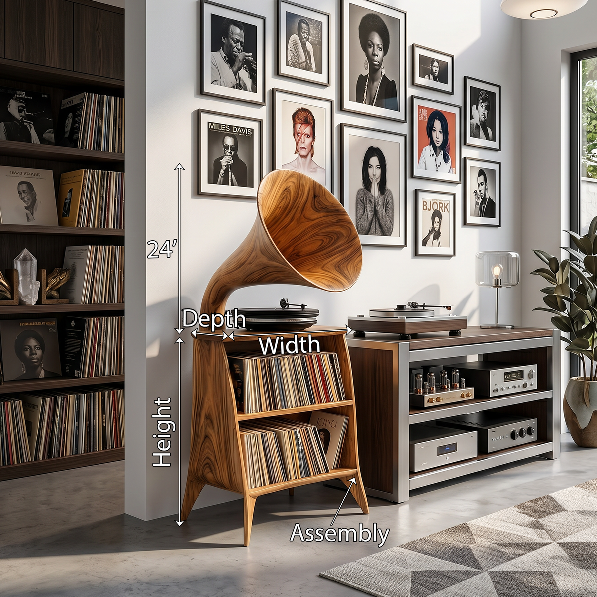 Farmhouse Vinyl Storage Cabinet For Bedroom Decor
