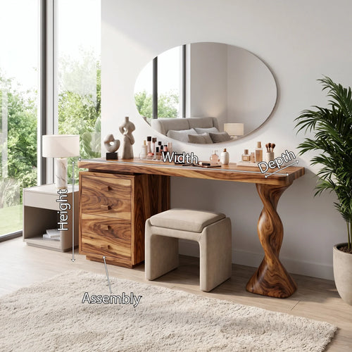 Calm Makeup Vanity Bedroom Vanity Beauty Vanity Desk Four Drawers For Bedroom
