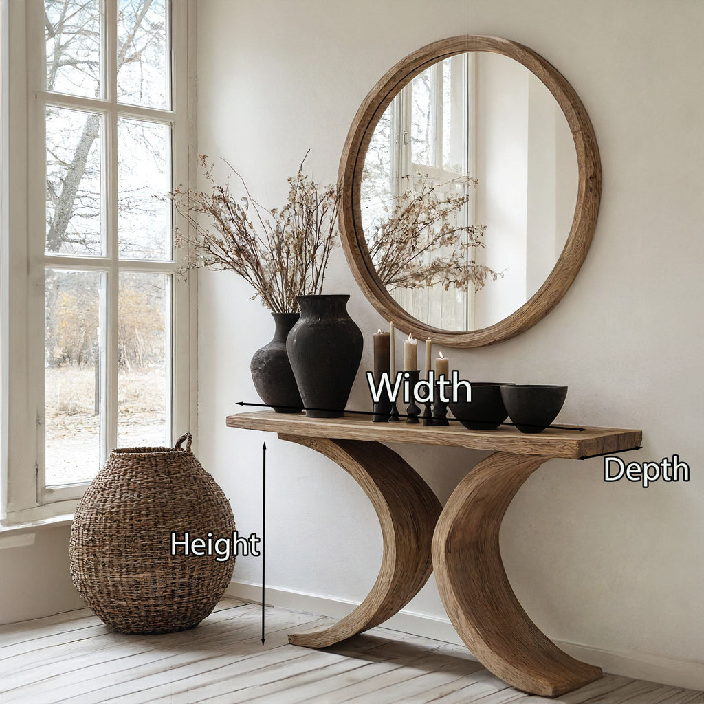 Living Edge Console Table Modern