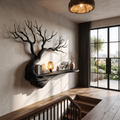 Mid Century Tree Bookcase With Asymmetrical Branch Design For Bedroom