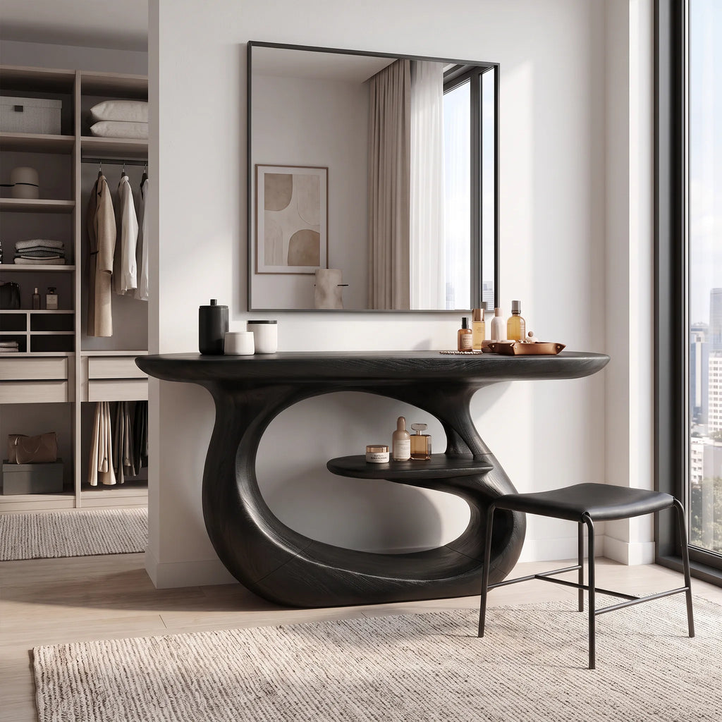 Airy Makeup Vanity Modern Vanity Desk Vanity Table Floating Design For Bedroom