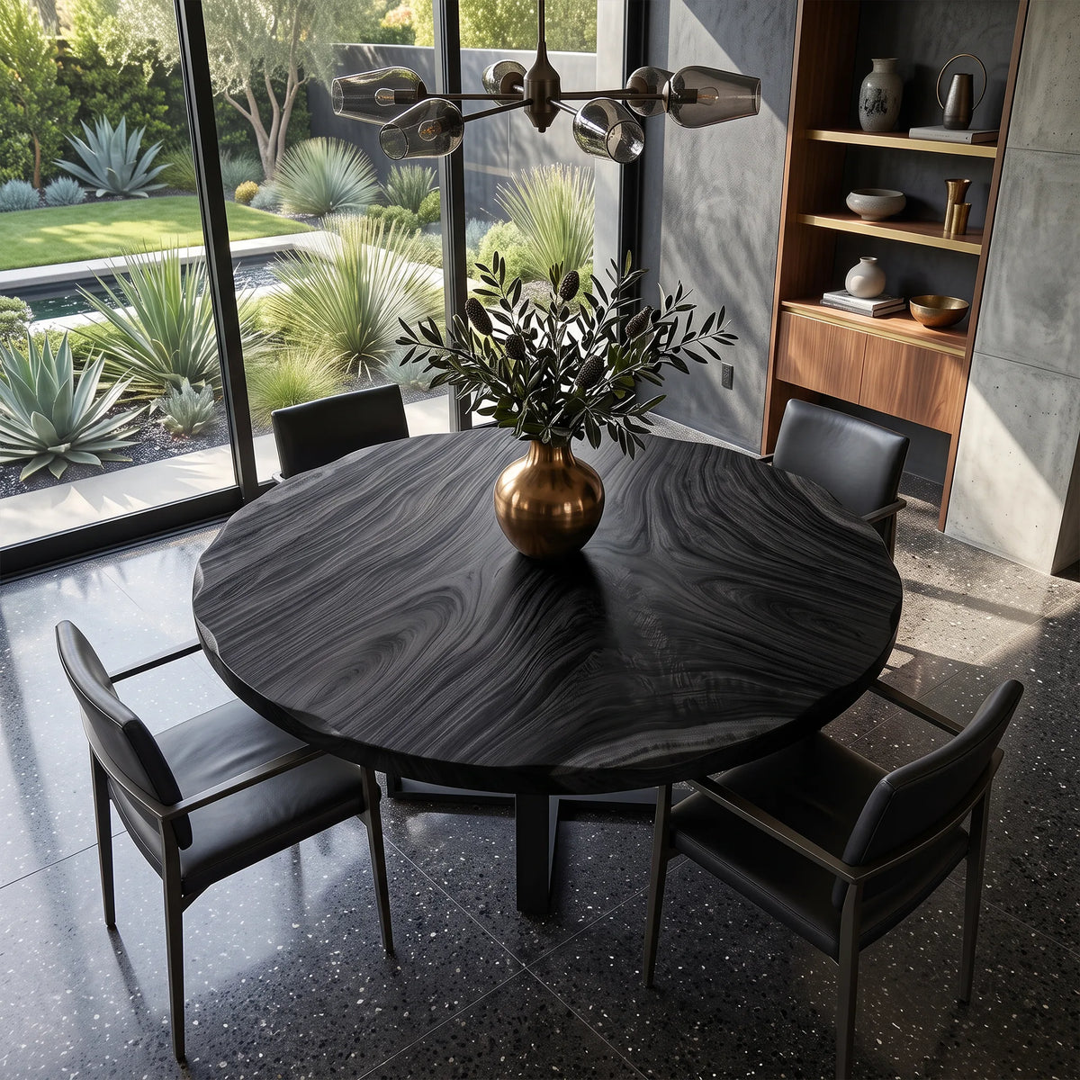 Contemporary Round Dining Table Top Luxury Dining Room