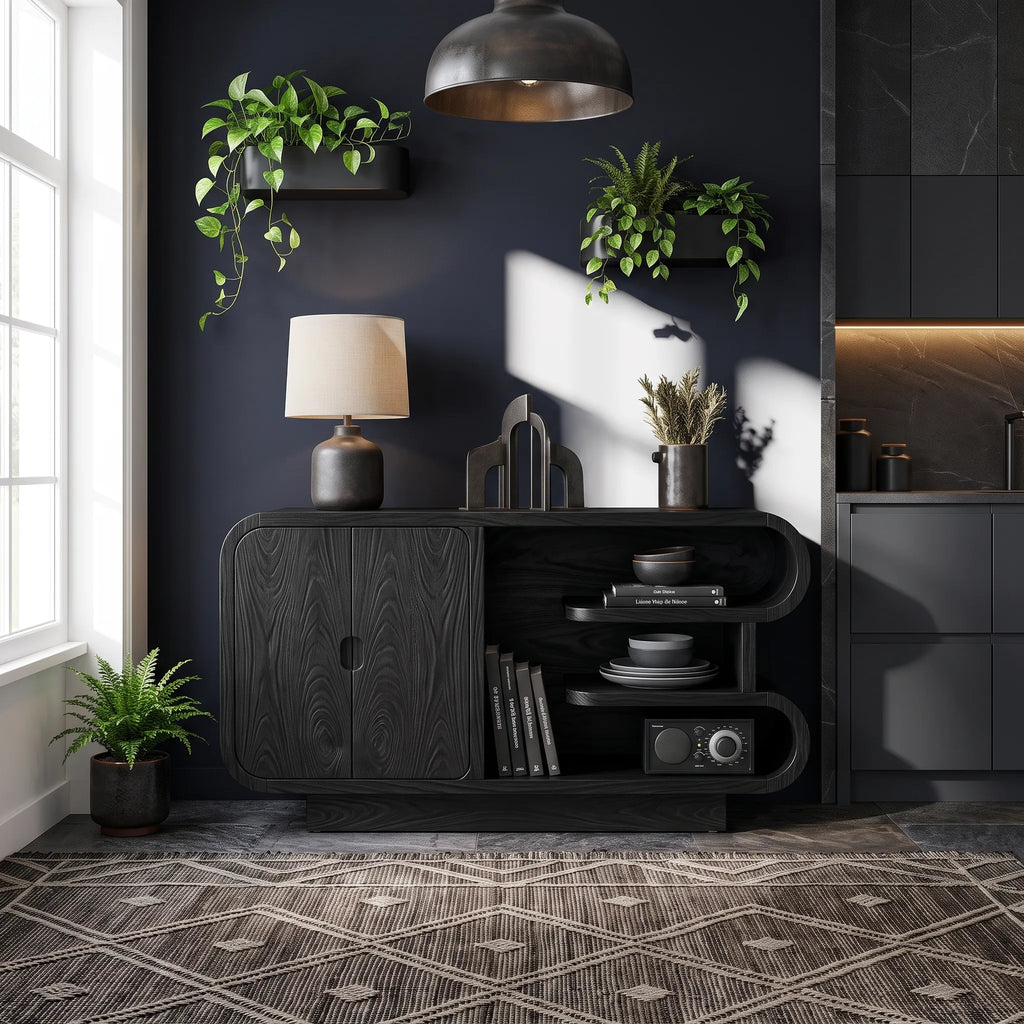 Organic Modern Storage Credenza Living Room