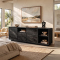 Modern Ripple Front Sideboard Open Entryway Hallway
