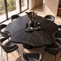 Tropical Wood Table Top Coastal Dining Room