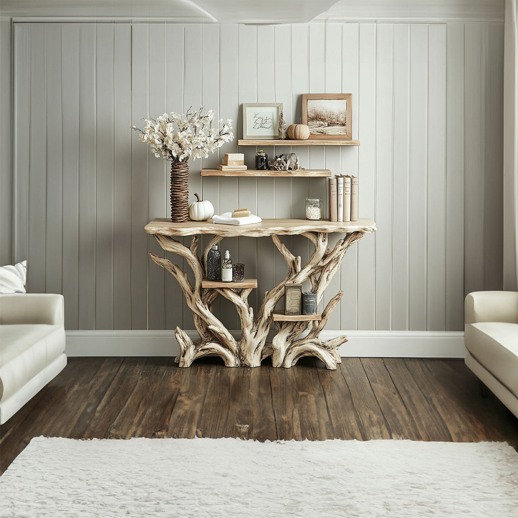 Reclaimed Wood Console Table Hallway Table