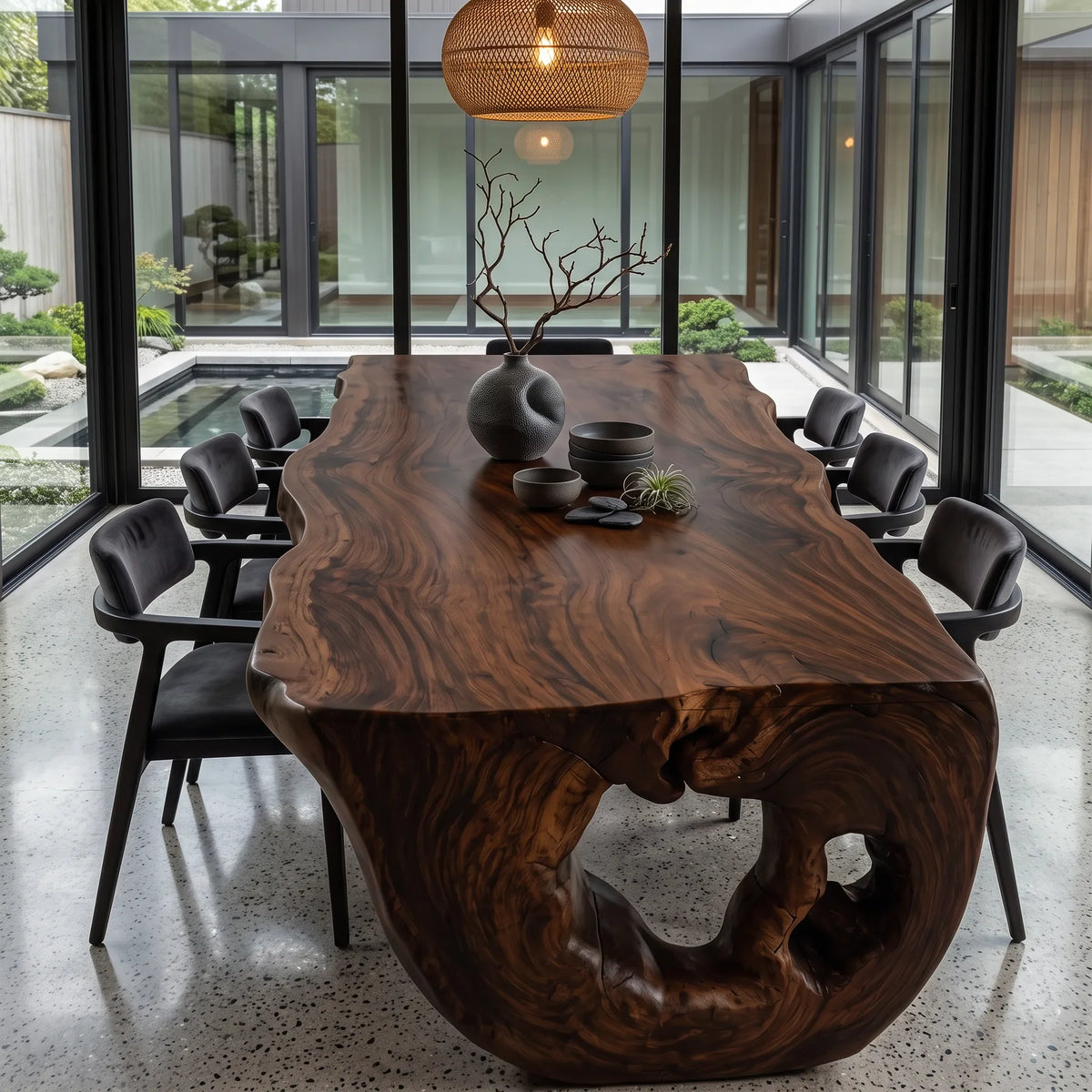 Sculptural Dining Table Top Luxury Dining Room