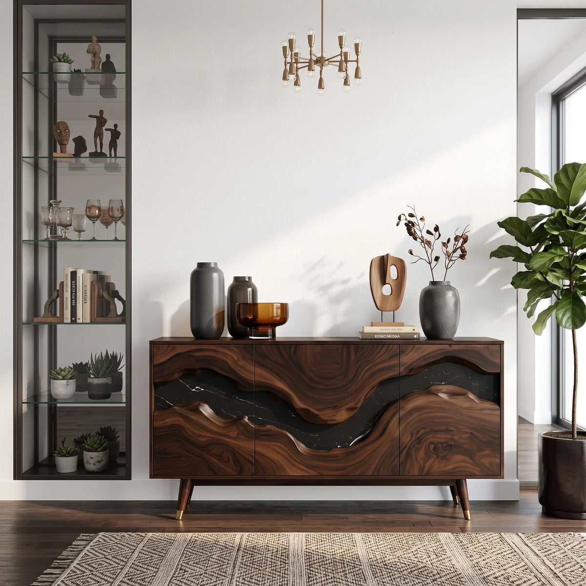 Handcrafted Sideboard Buffet Cabinet Dining Room