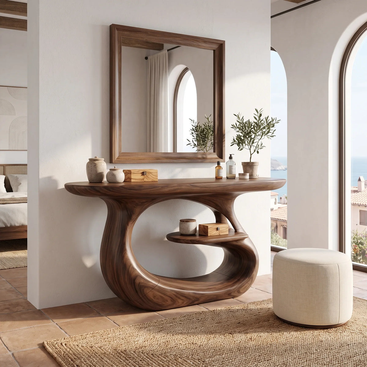Airy Makeup Vanity Modern Vanity Desk Vanity Table Floating Design For Bedroom
