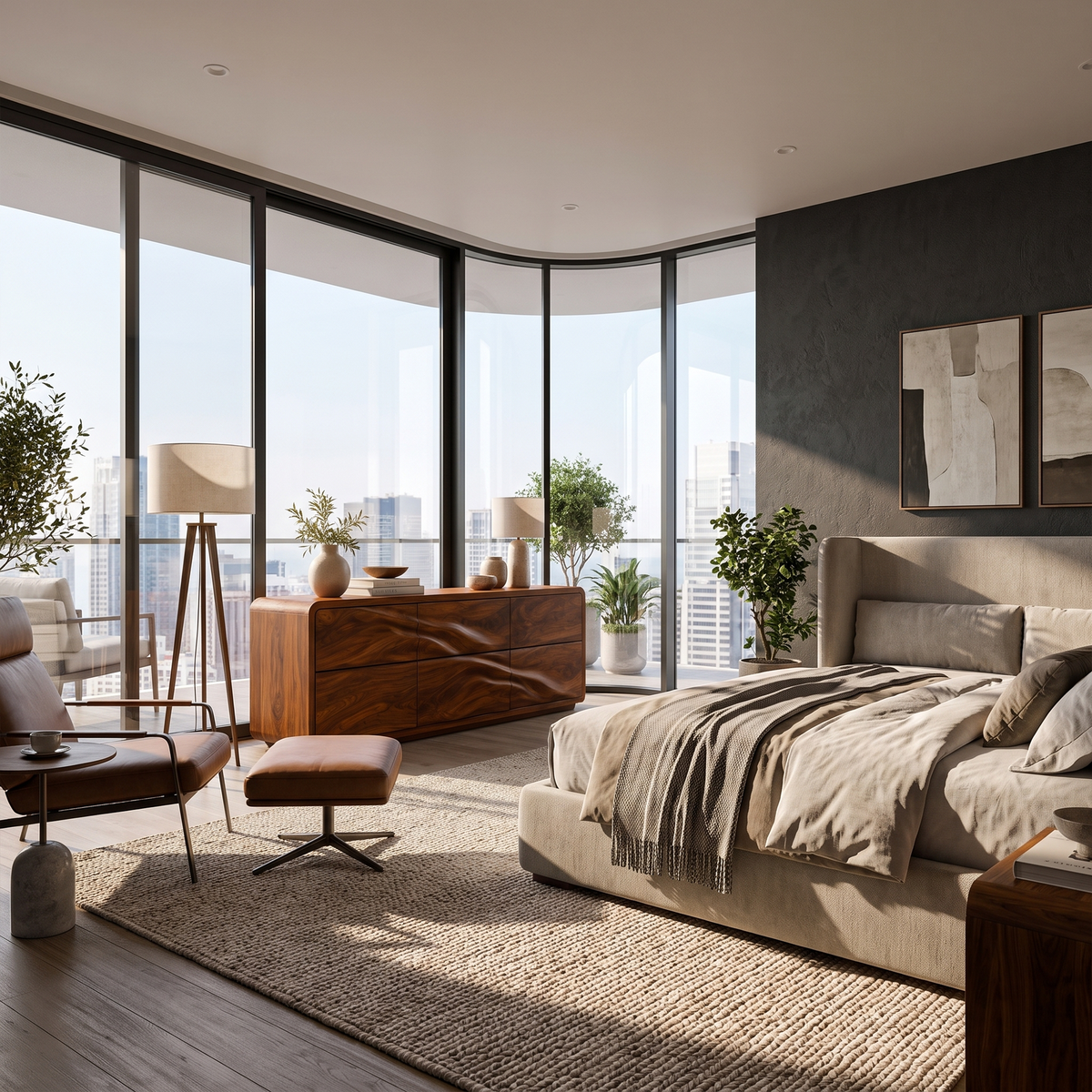 Minimalist Small Dresser With Clean Low Profile Frame For Bedroom