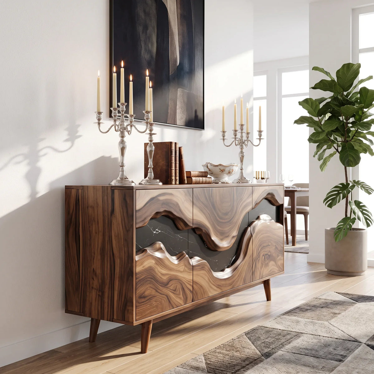 Handcrafted Sideboard Buffet Cabinet Dining Room