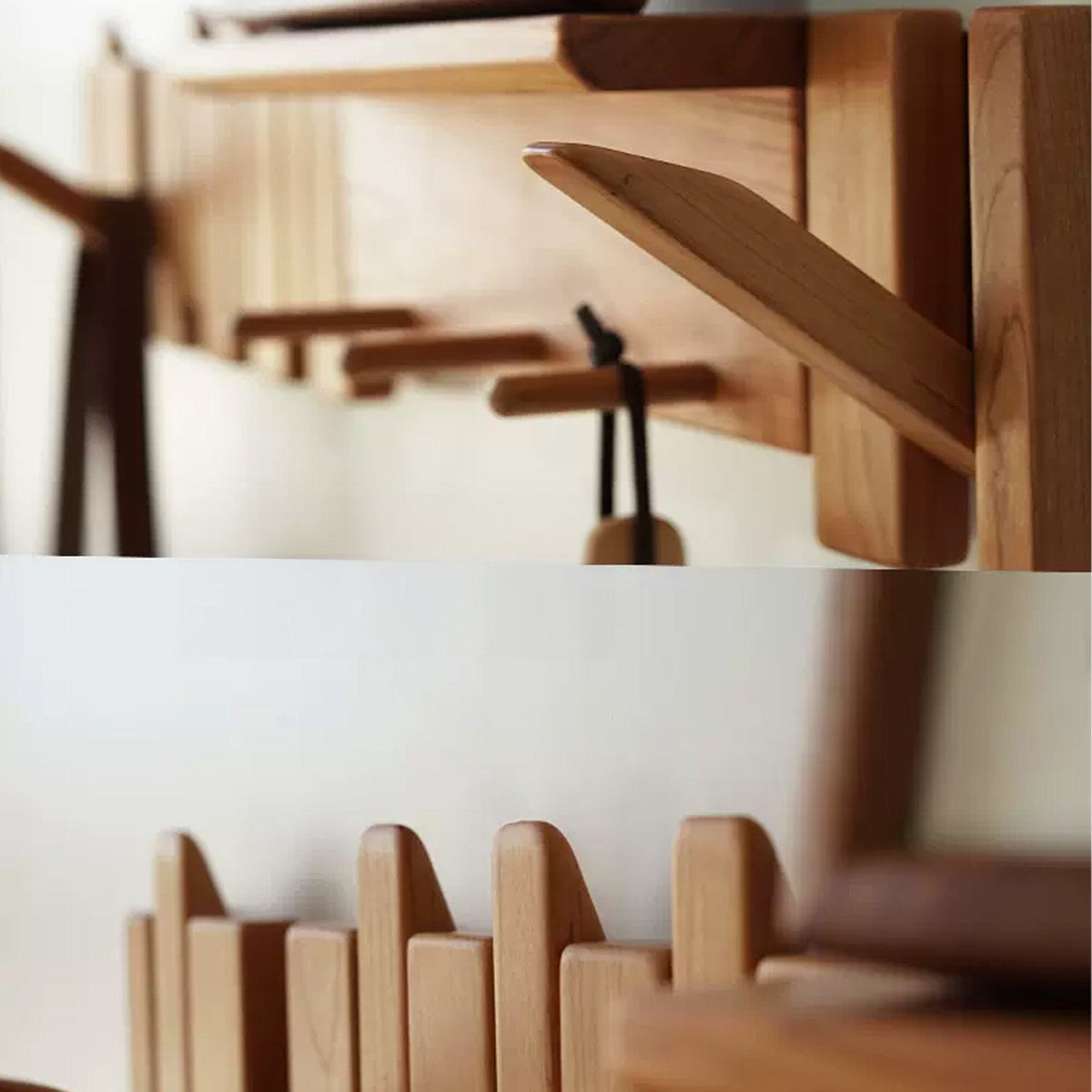 Walnut Coat Hooks For Wall Mount