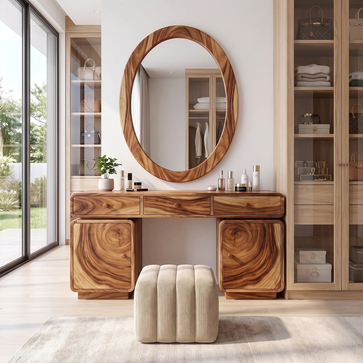 Delightful Makeup Vanity Bedroom Vanity Dressing Table Carved Drawers For Bedroom