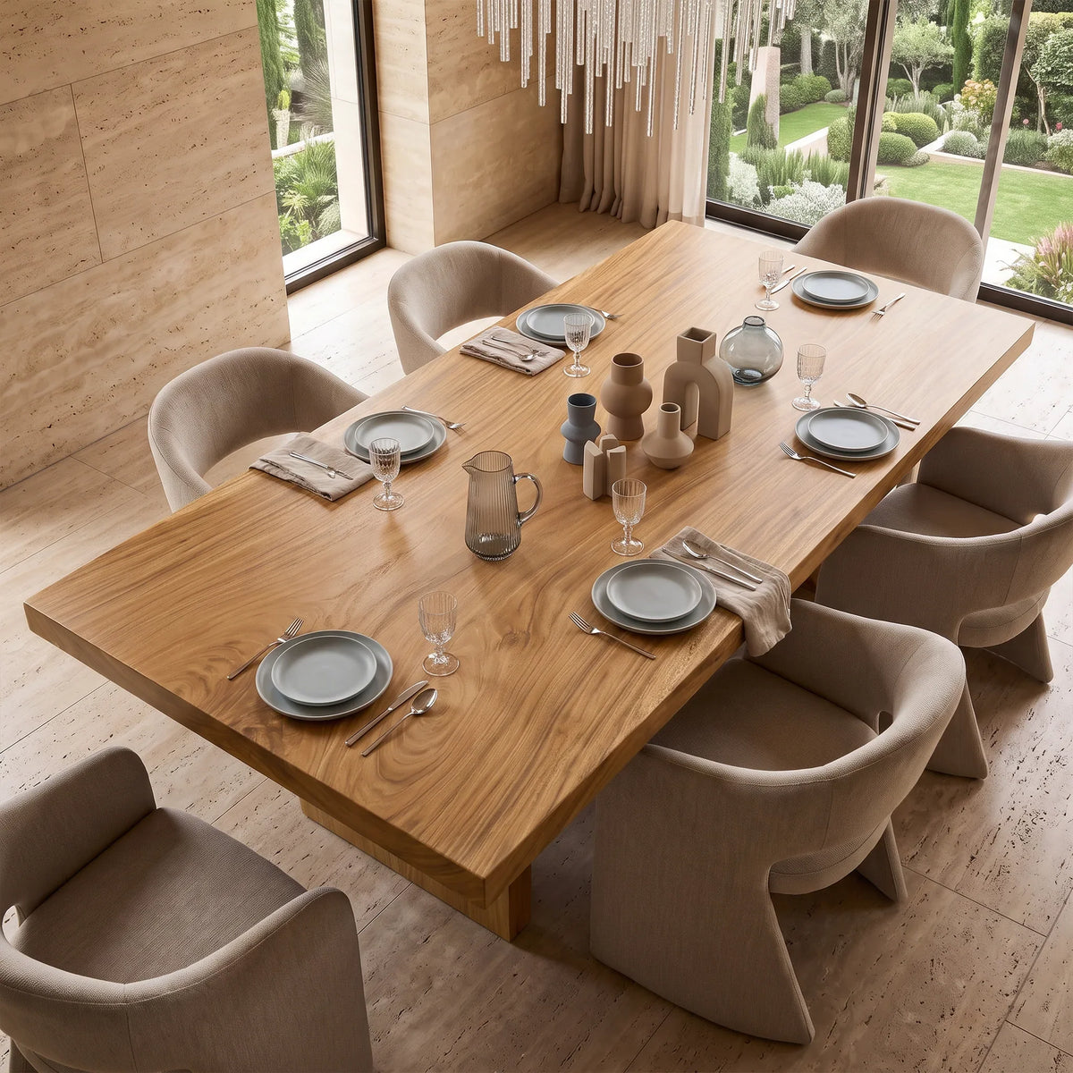 Mid Century Rectangular Dining Table Top Dining Room