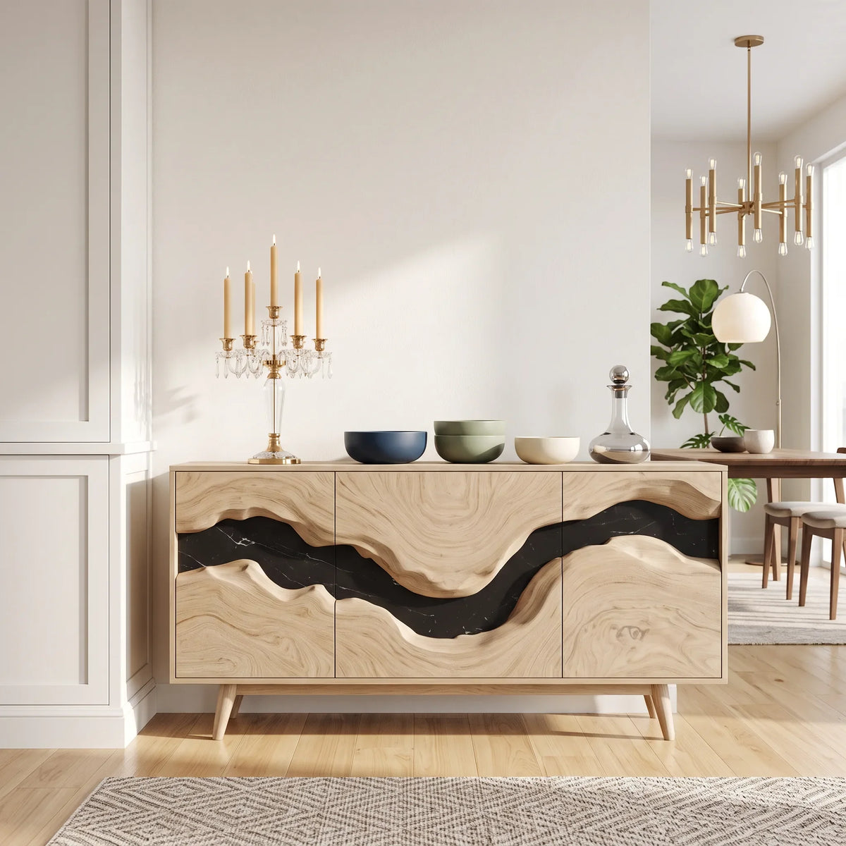 Handcrafted Sideboard Buffet Cabinet Dining Room