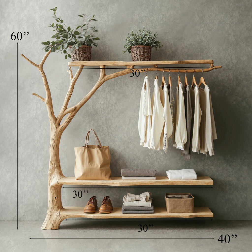 Standing Branch Wall Hanger Hanging Clothes Rack Coat Hanger