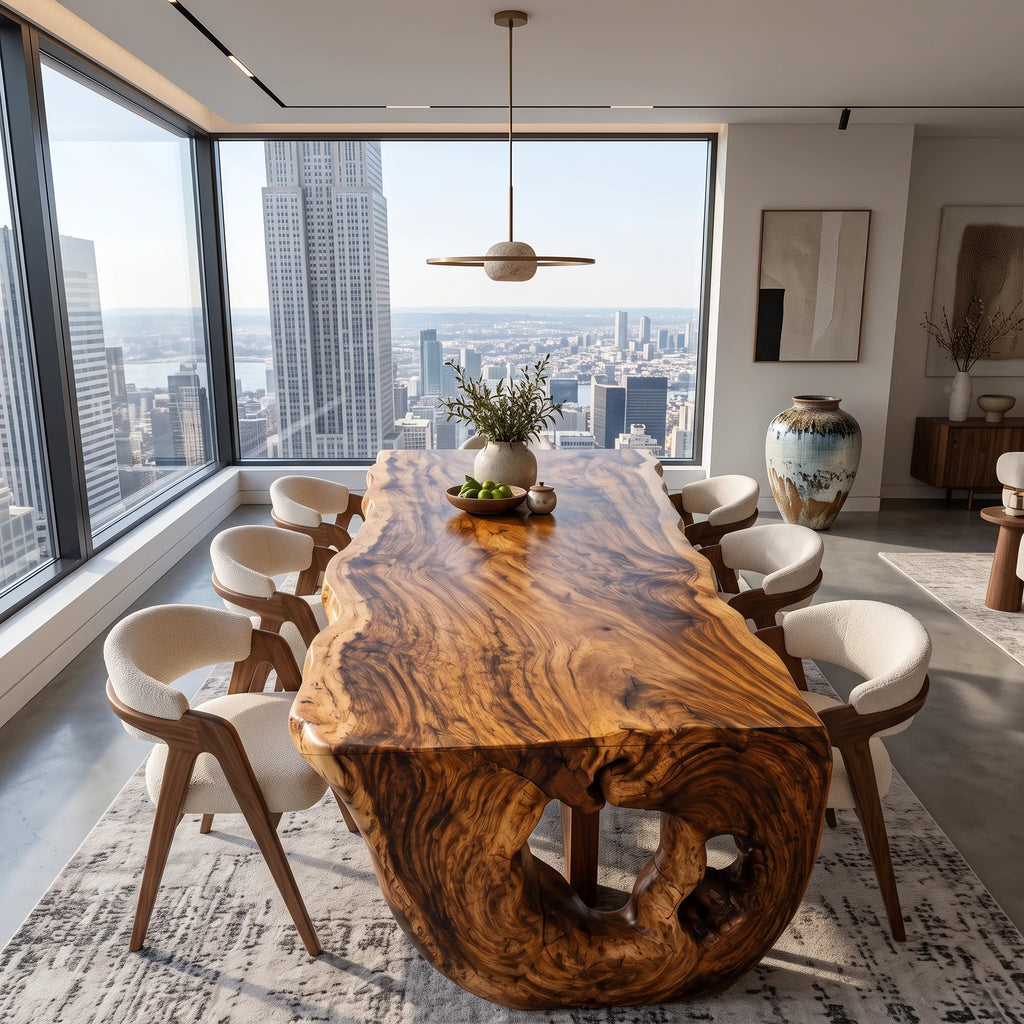 Sculptural Dining Table Top Luxury Dining Room