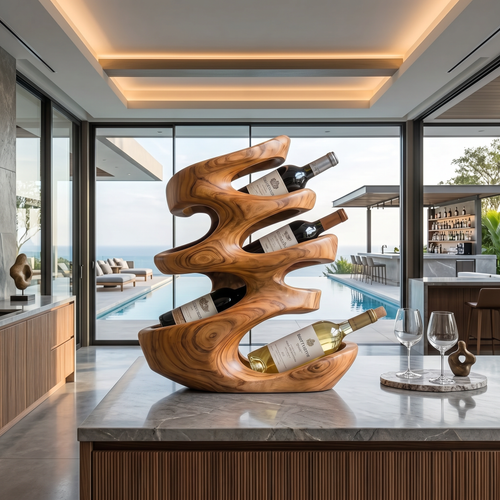 Farmhouse Wine Holder For Cozy Dining Room
