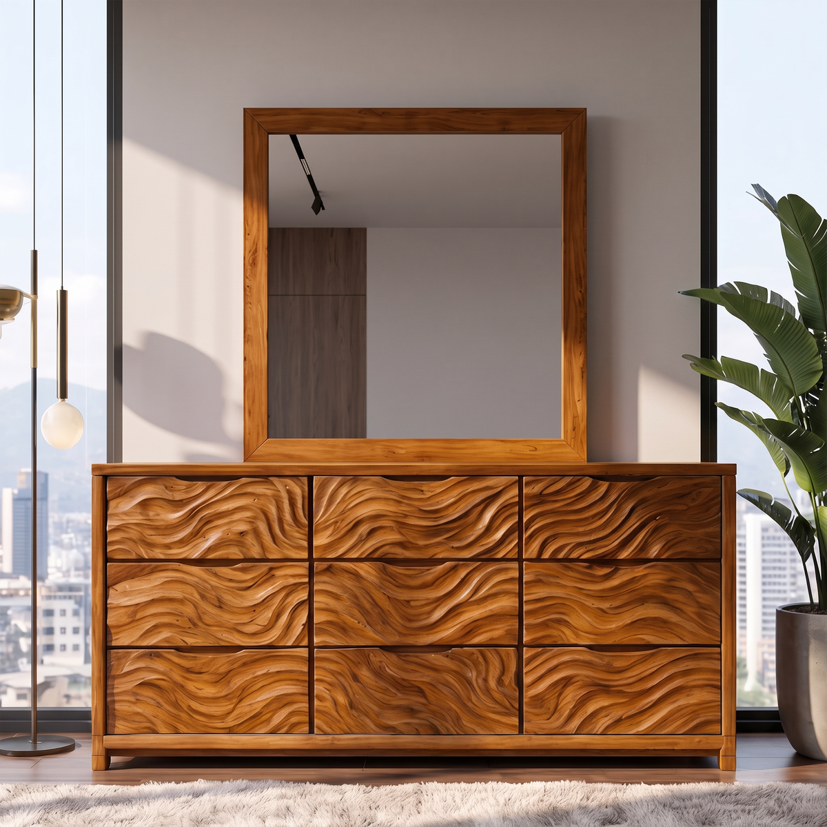 Modern Wooden Dresser For Bedroom Storage