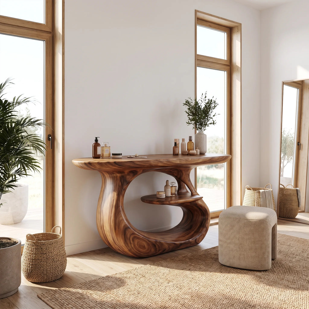 Airy Makeup Vanity Modern Vanity Desk Vanity Table Floating Design For Bedroom