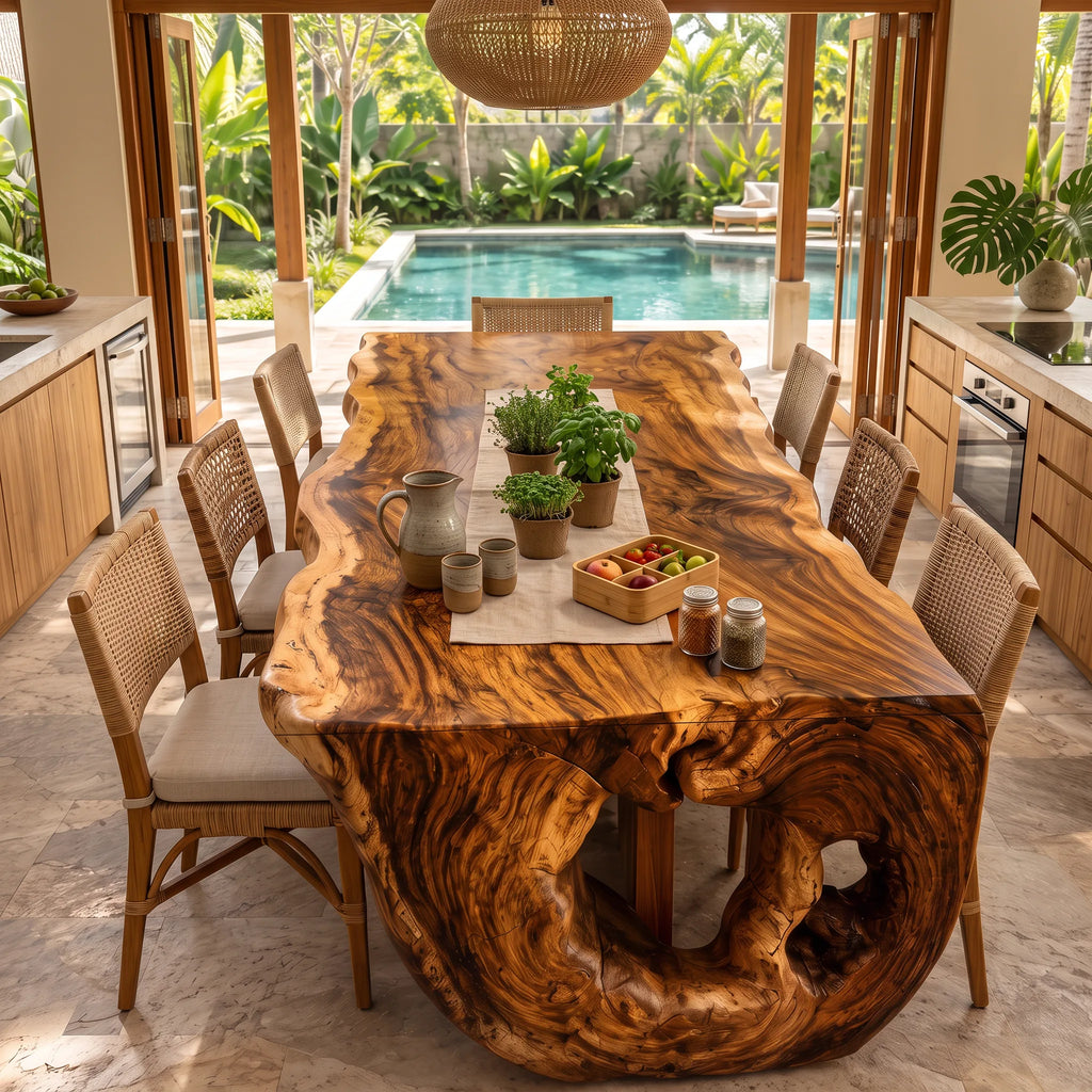 Sculptural Dining Table Top Luxury Dining Room