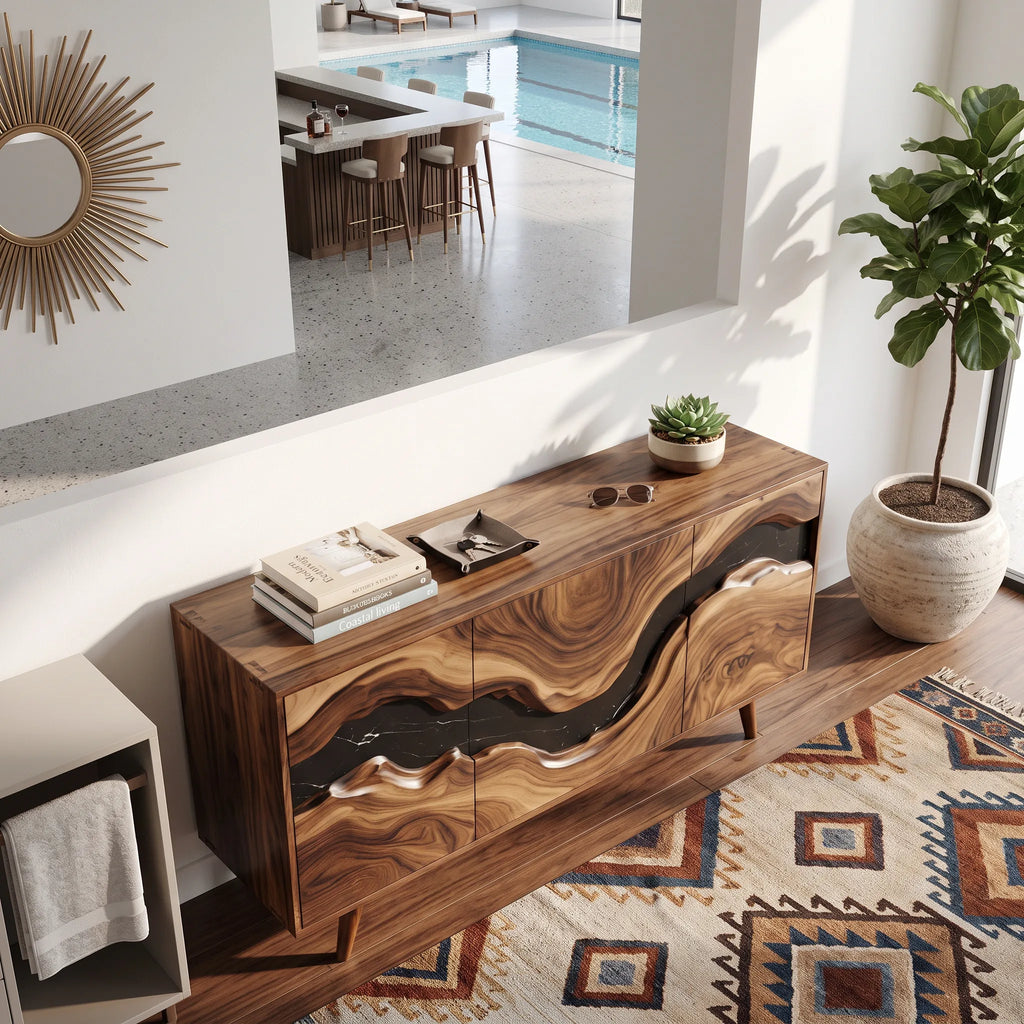 Handcrafted Sideboard Buffet Cabinet Dining Room