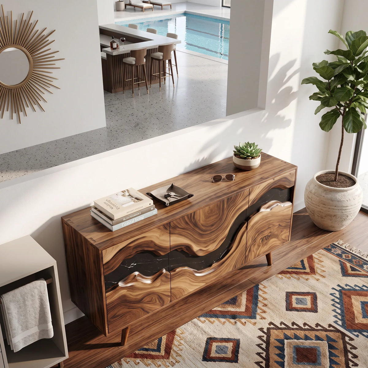 Handcrafted Sideboard Buffet Cabinet Dining Room