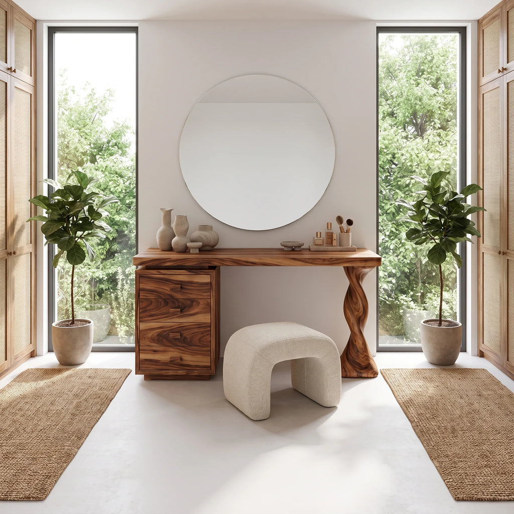 Calm Makeup Vanity Bedroom Vanity Beauty Vanity Desk Four Drawers For Bedroom
