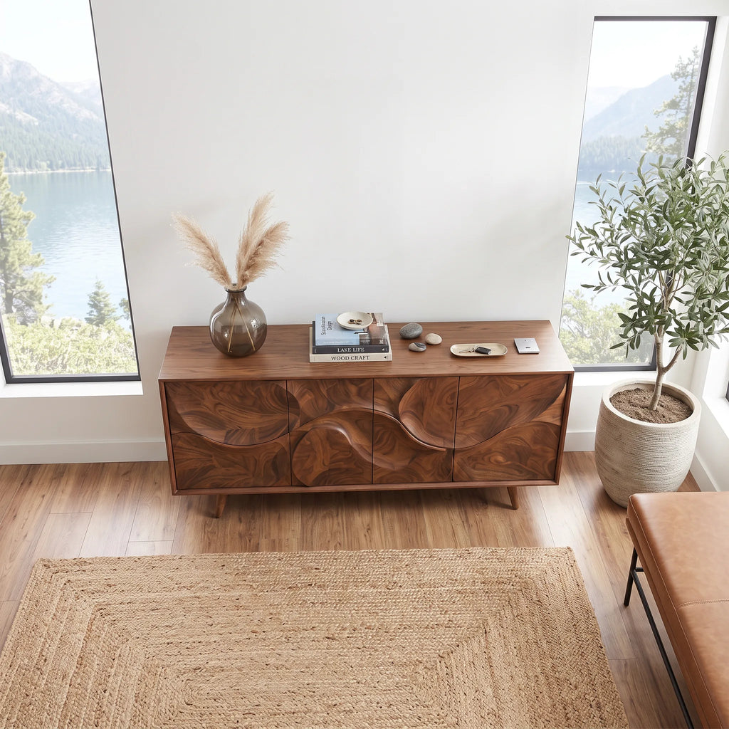 Organic Modern Buffet Cabinet With Storage Kitchen