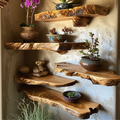 Live Edge Floating Shelf Wall Mount