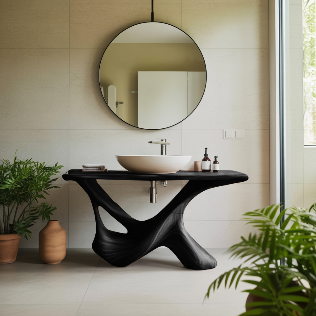 Rustic Bathroom Vanity For Natural Furniture Setup