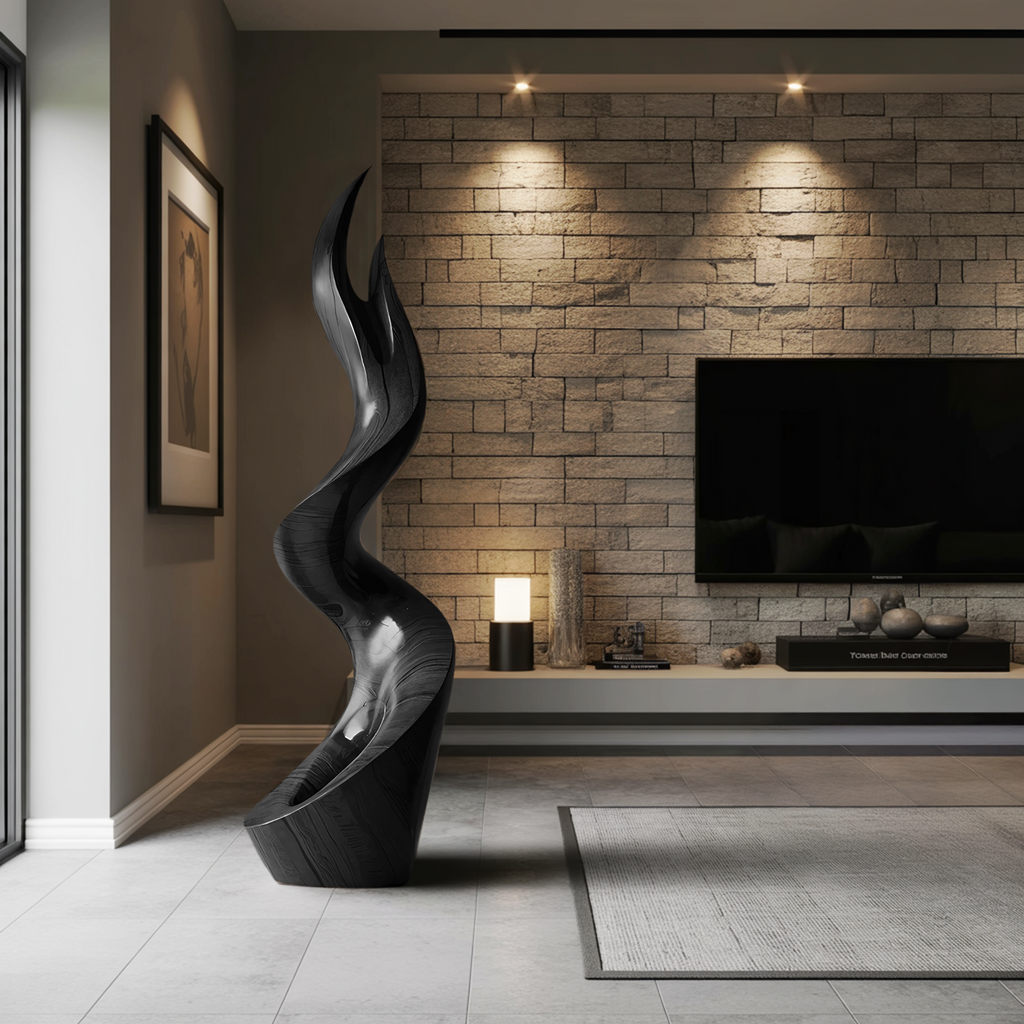 Mid Century Abstract Sculpture For Furniture Wall Art
