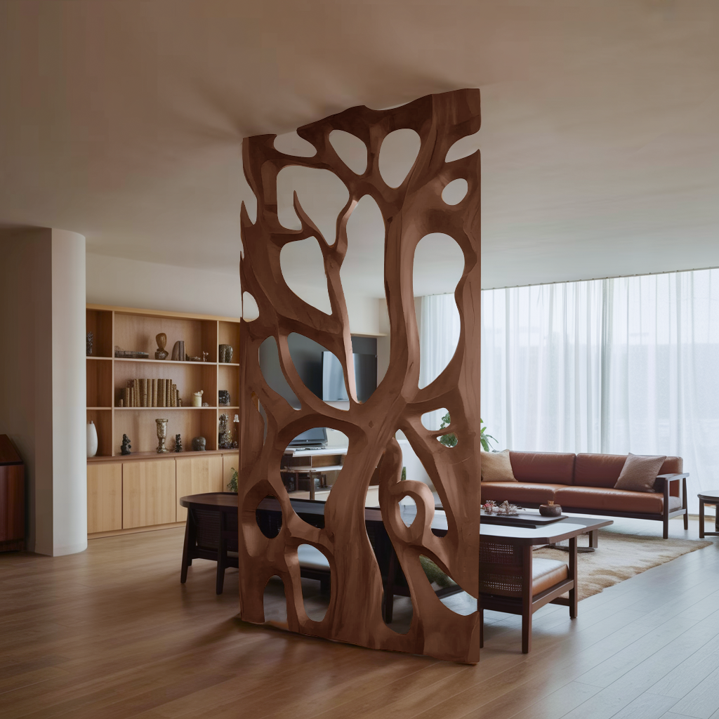 Sculptural Room Divider For Living Room Or Dining Space
