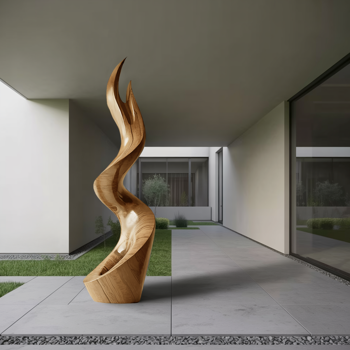 Mid Century Abstract Sculpture For Furniture Wall Art