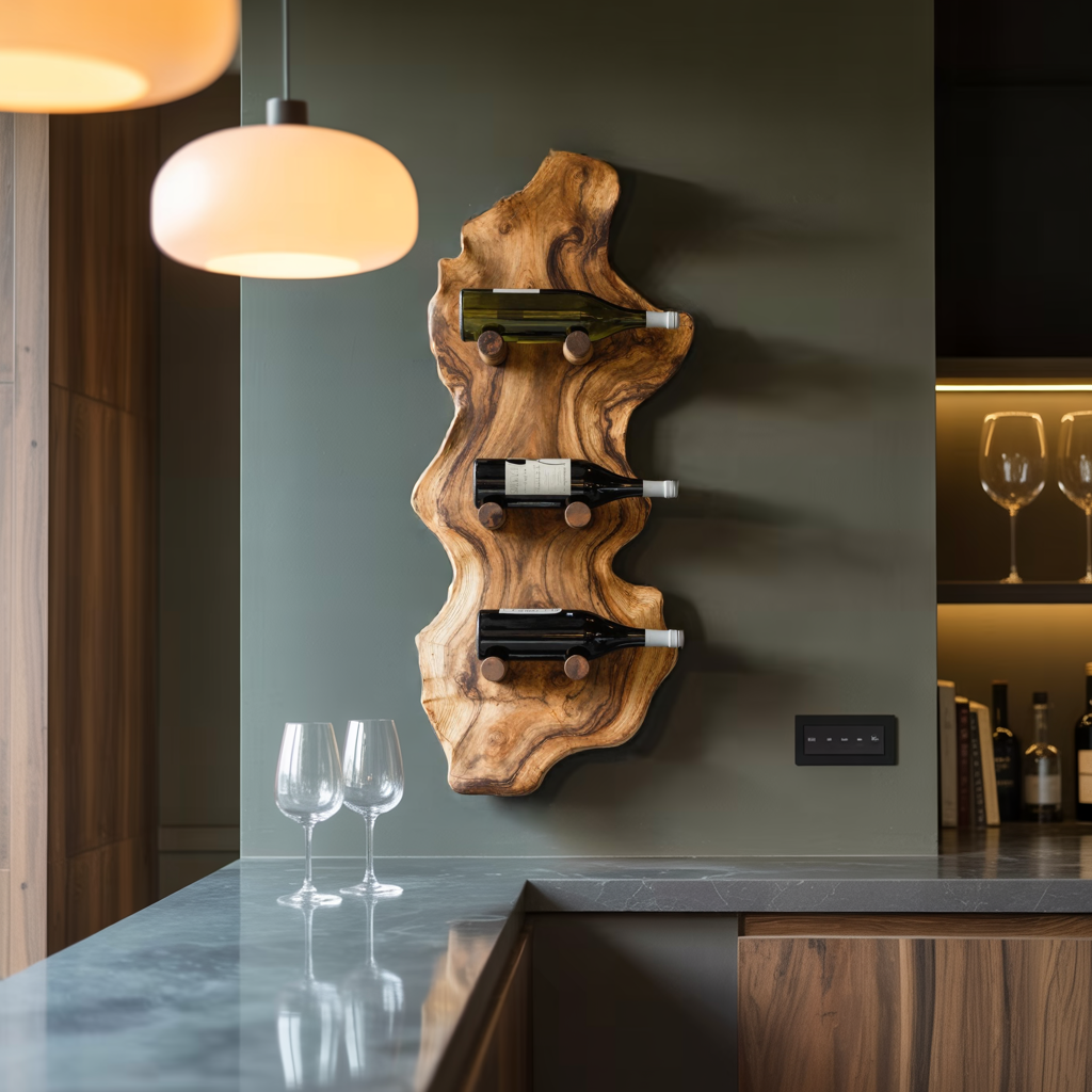 Farmhouse Wine Rack For Country Home Decor