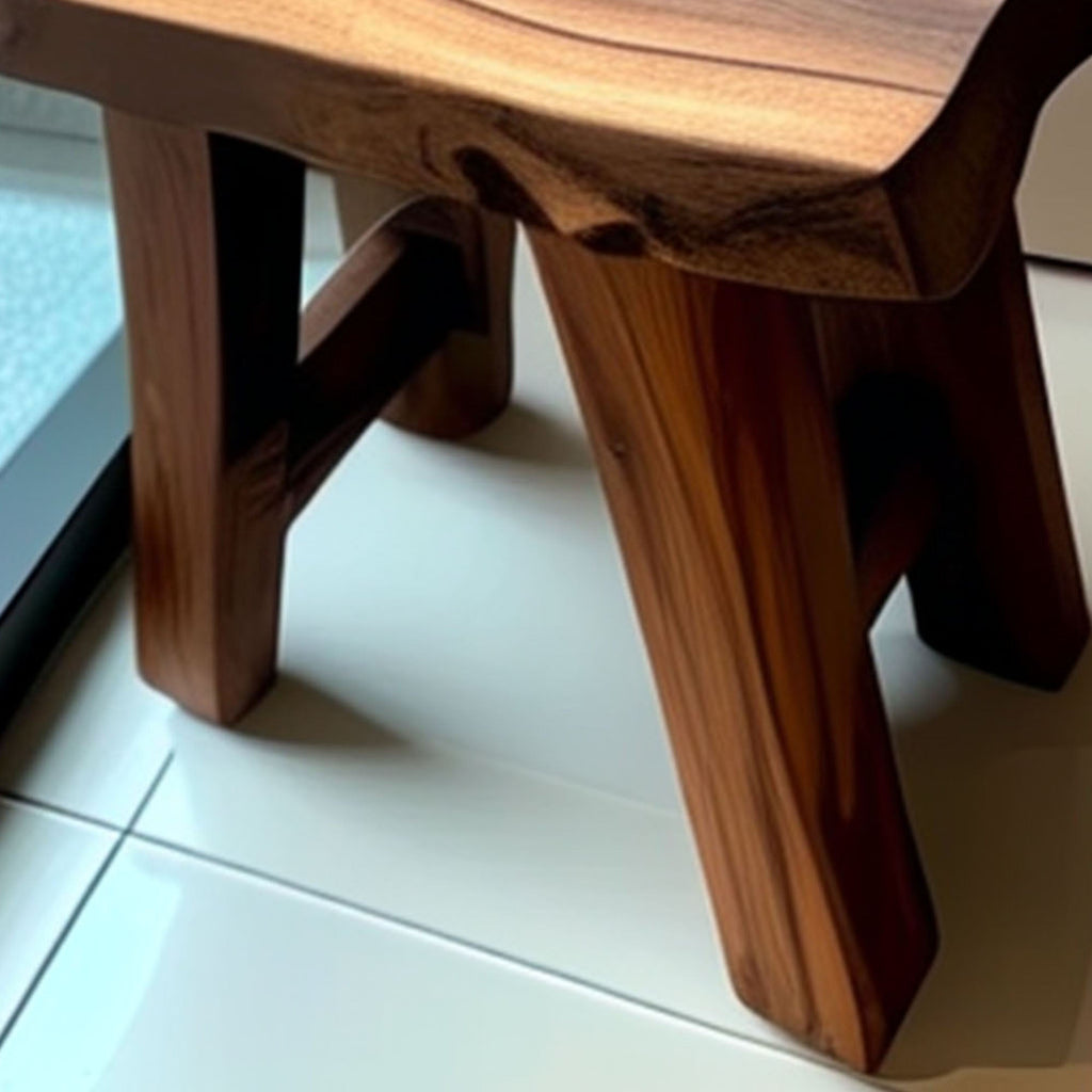 Shower Bench Natural Wood Shower Stool