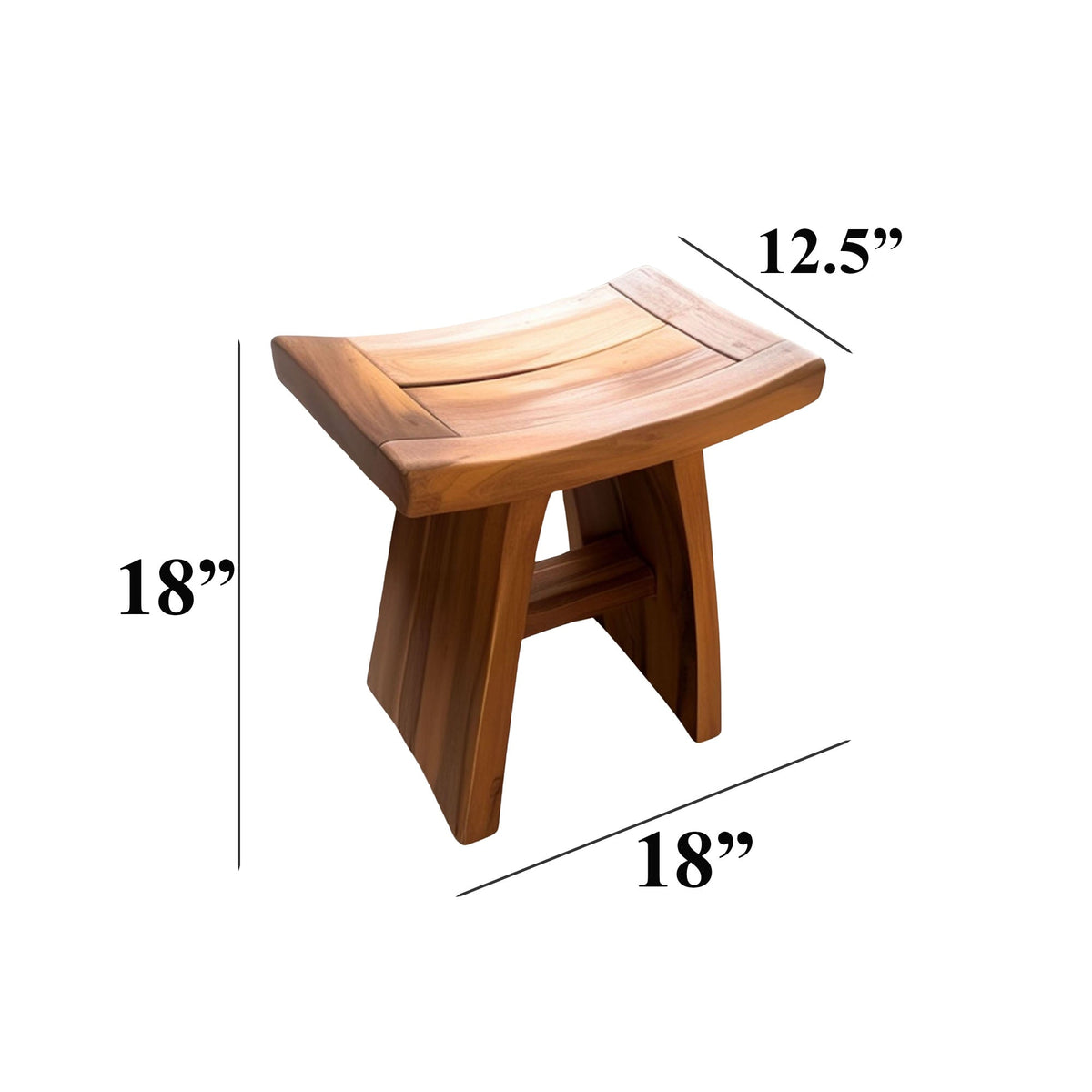 Natural Wood Shower Bench Shower Stool