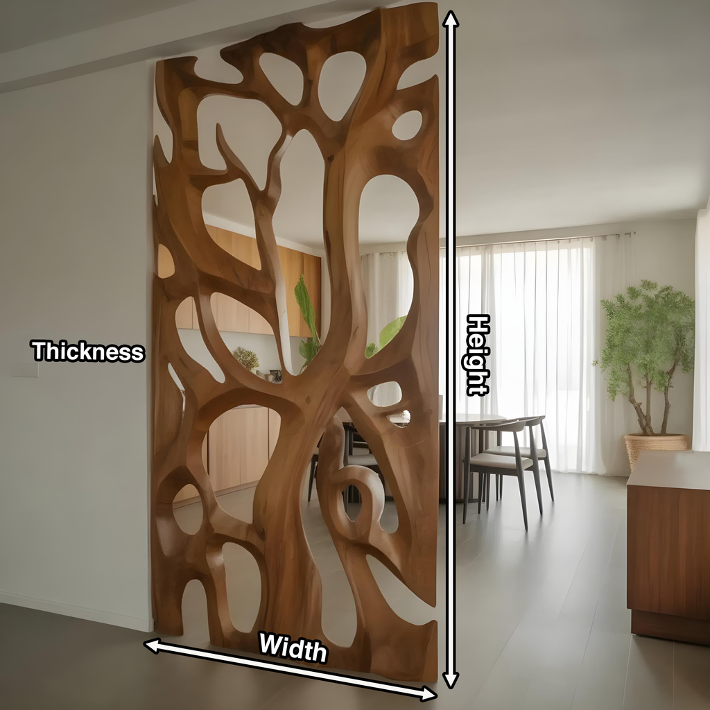 Sculptural Room Divider For Living Room Or Dining Space