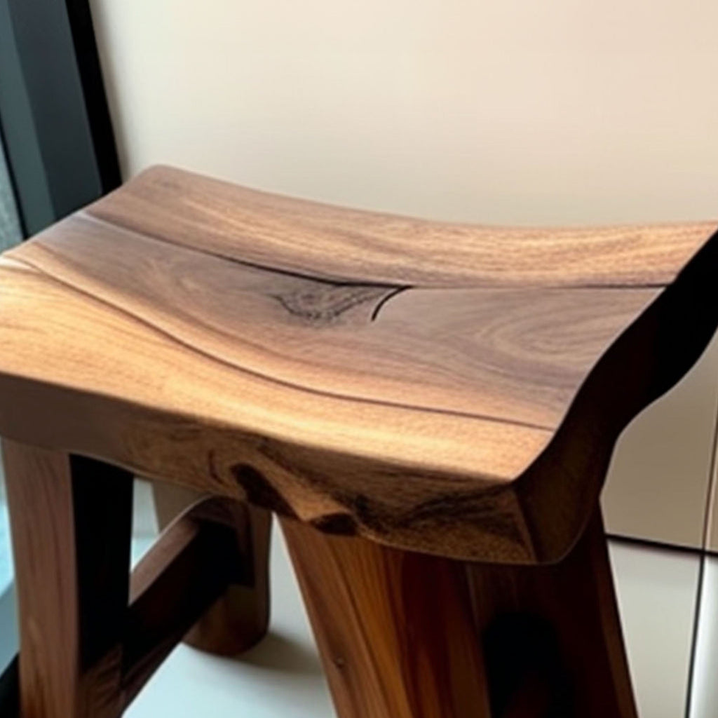 Shower Bench Natural Wood Shower Stool