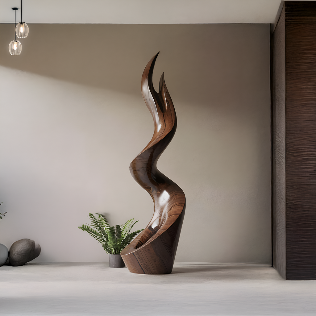 Mid Century Abstract Sculpture For Furniture Wall Art